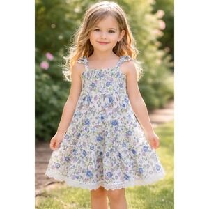 Cupcakes‎ & Cashmere Girls Floral Dress | Size 5 | 100% Cotton